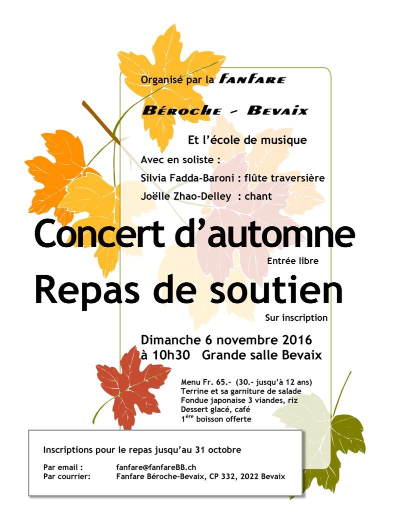 [Concert d'automne 2016]